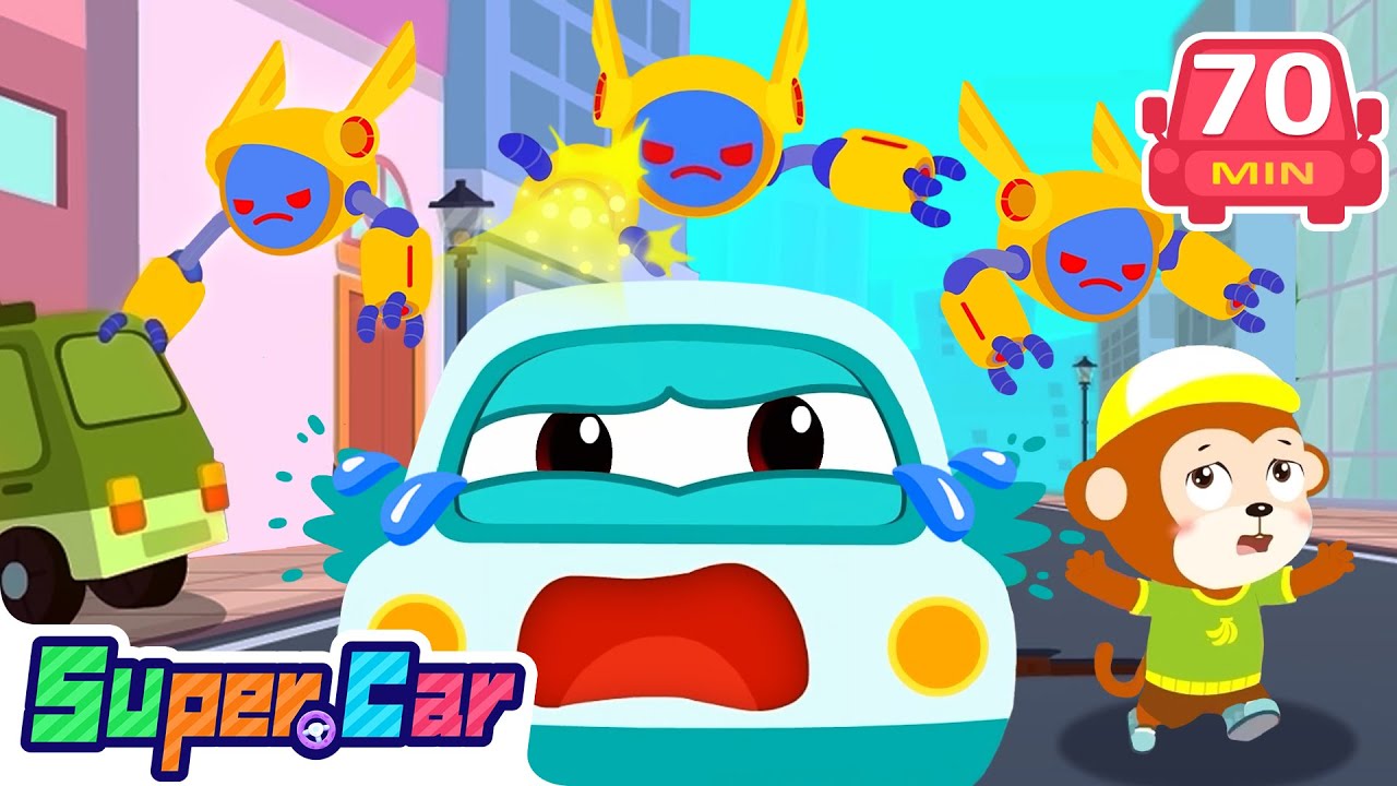 UFO Enemies Showdown!🛸Super Cars Unite | Rescue Car, Kids Cartoons - SuperCar