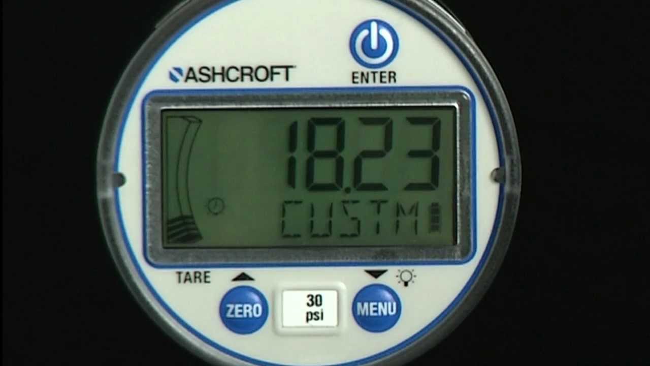Ashcroft DG25 Digital Gauge - Custom Units