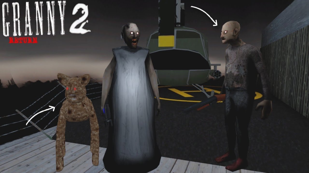 Granny's Pet Dog visits Helicopter area with Grandpa in Granny 2 Returns New Update