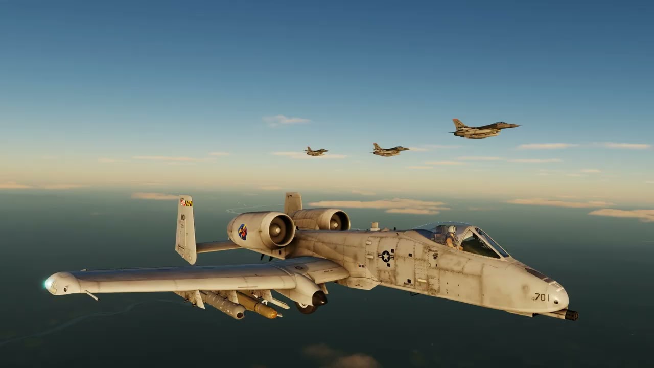VFS F-16 Viper Club Squadron - Small A-10 Escort  on RTB from Germany Campaign, 13-2-26 #dcsworld
