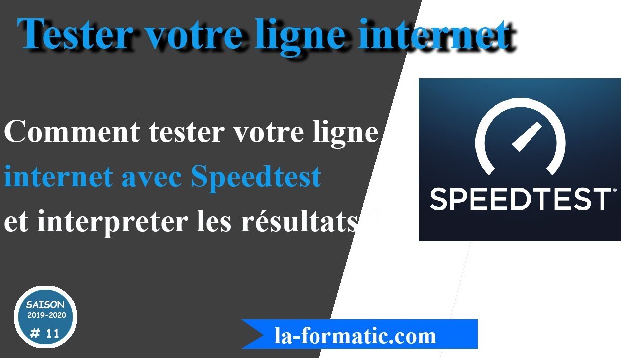Comment tester la vitesse de connexion de ma ligne