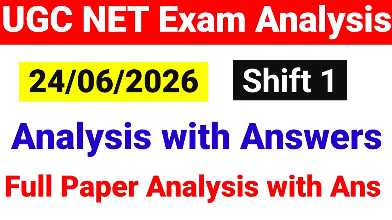UGC NET 24 June 1st Shift Exam Analysis 2026 | 24 June Shift 1 UGC NET Exam analysis| UGC NET MENTOR
