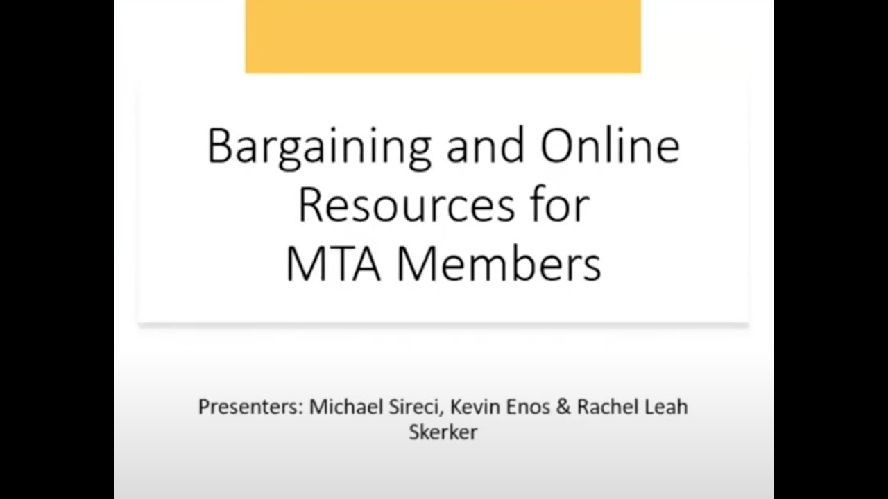 Health and Safety Bargaining and Online Resources
