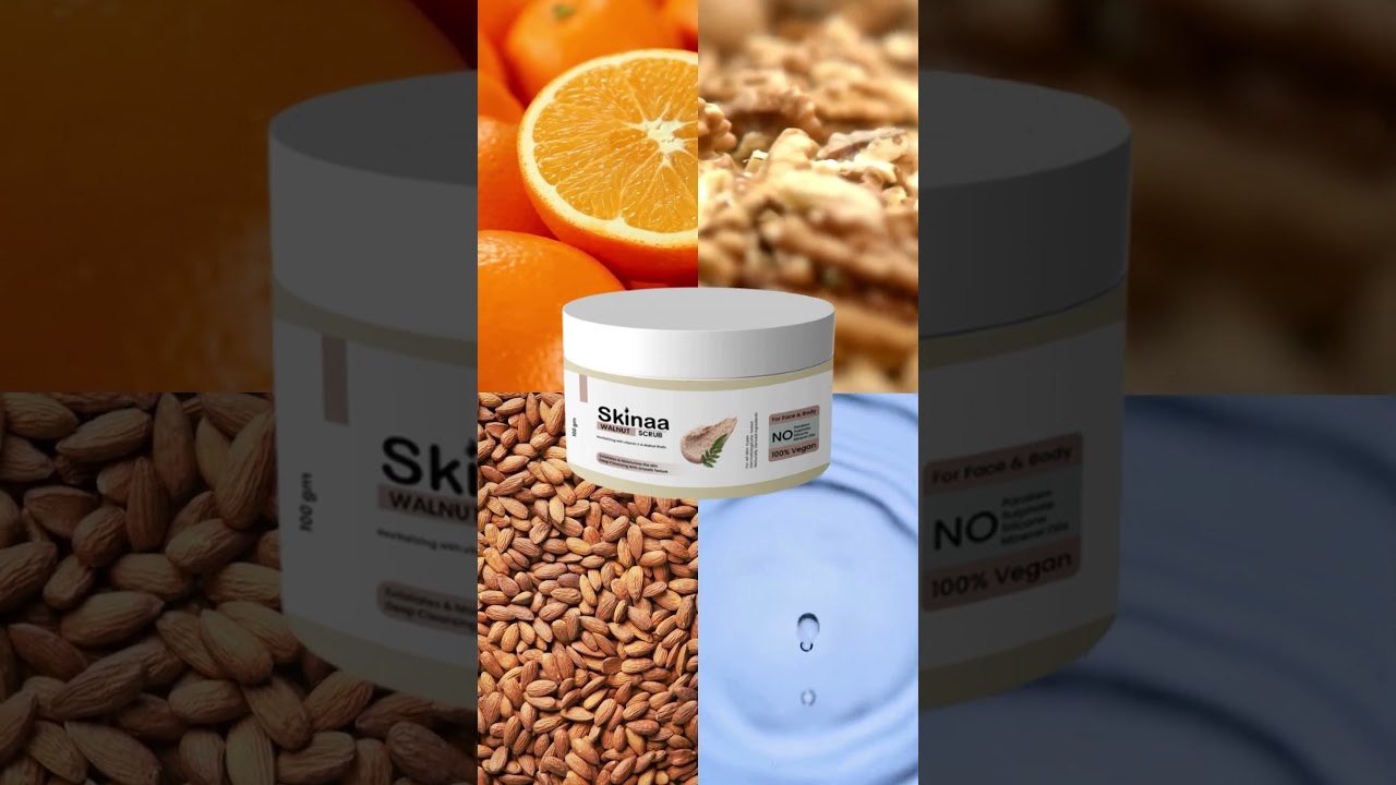 Scrub Away, Glow Today | Skinaa Walnut Scrub for Radiant Skin #scrubslife #scrubs #trendingshorts