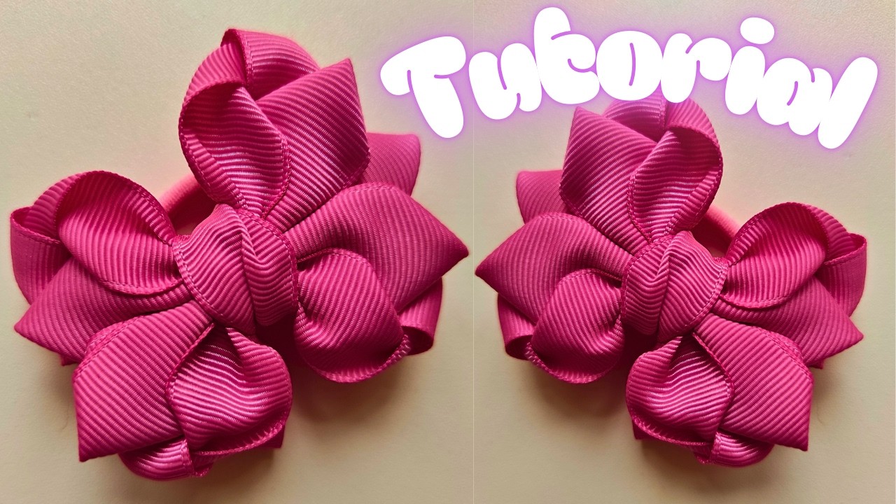 🎀 ¡Empieza a crear! Lazo perfecto de cinta de grosgrain de 22 mm — tutorial sencillo