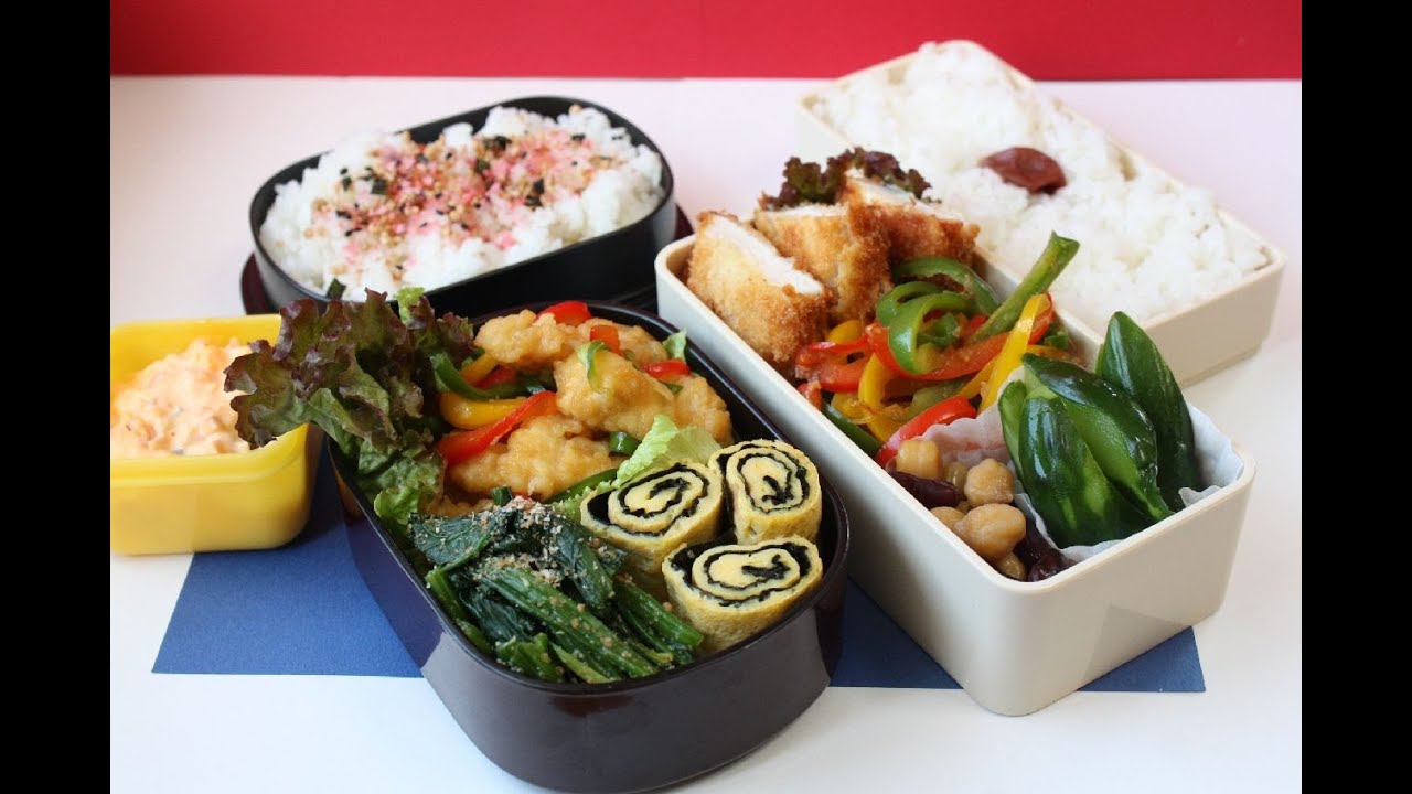 Japanese Bento Lunch Box   お弁当　鶏胸肉編
