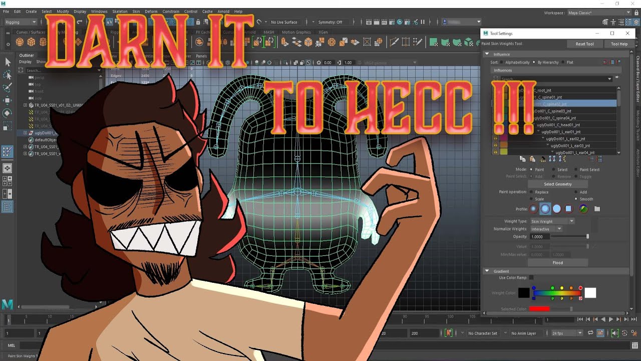 WHY PAINTING WEIGHTS IN MAYA IS INFURIATING !!!!