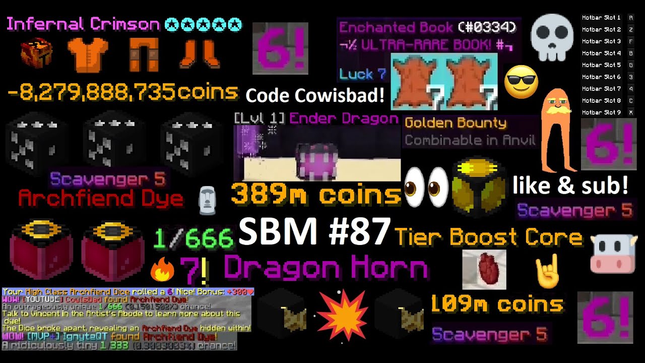 Благословенный БЕЗУМНЫМ СЛУЧАЕМ СЛУЧАЕМ 😎🔥🤘(моменты hypixel skyblock #87)