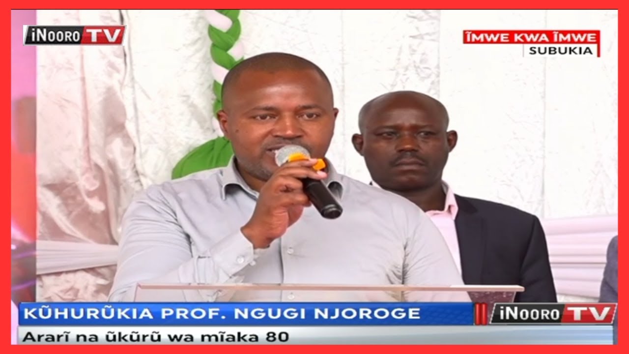 Macambĩki, amemerekia na anene a RMS kuugĩra Prof. Ngugi Njoroge ũhoro