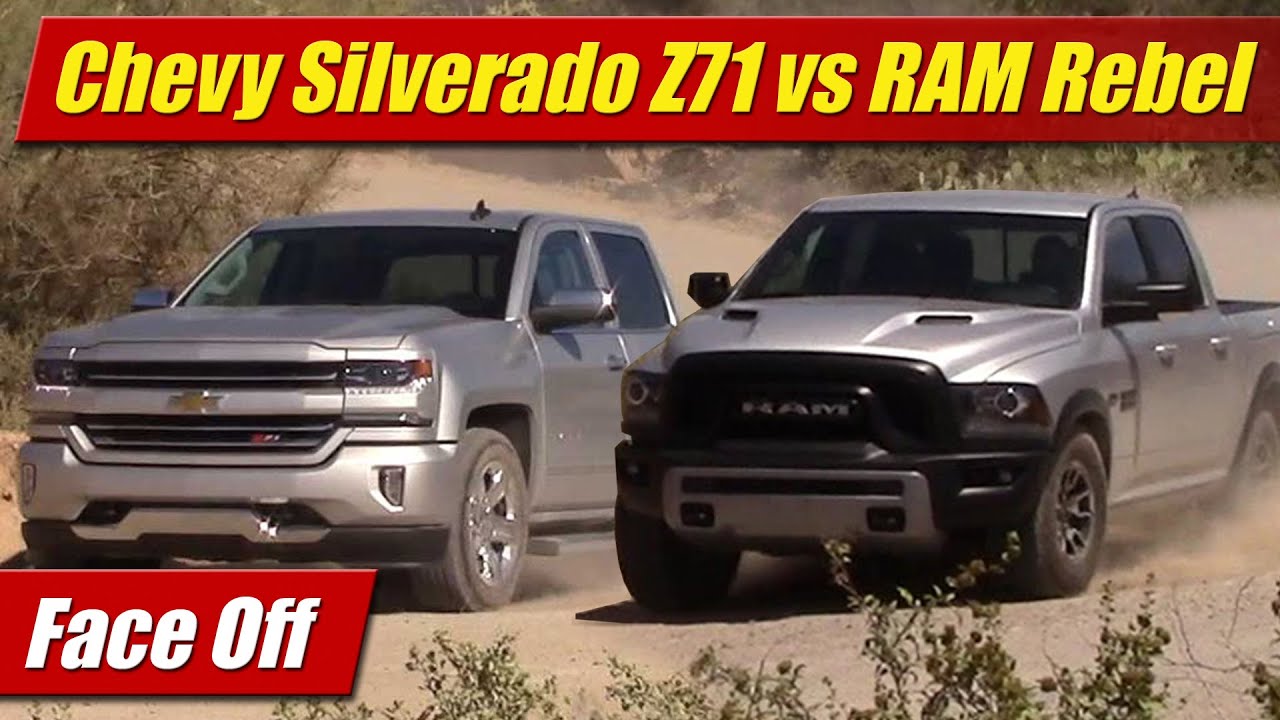 Face Off: 2016 Chevrolet Silverado Z71 vs RAM Rebel