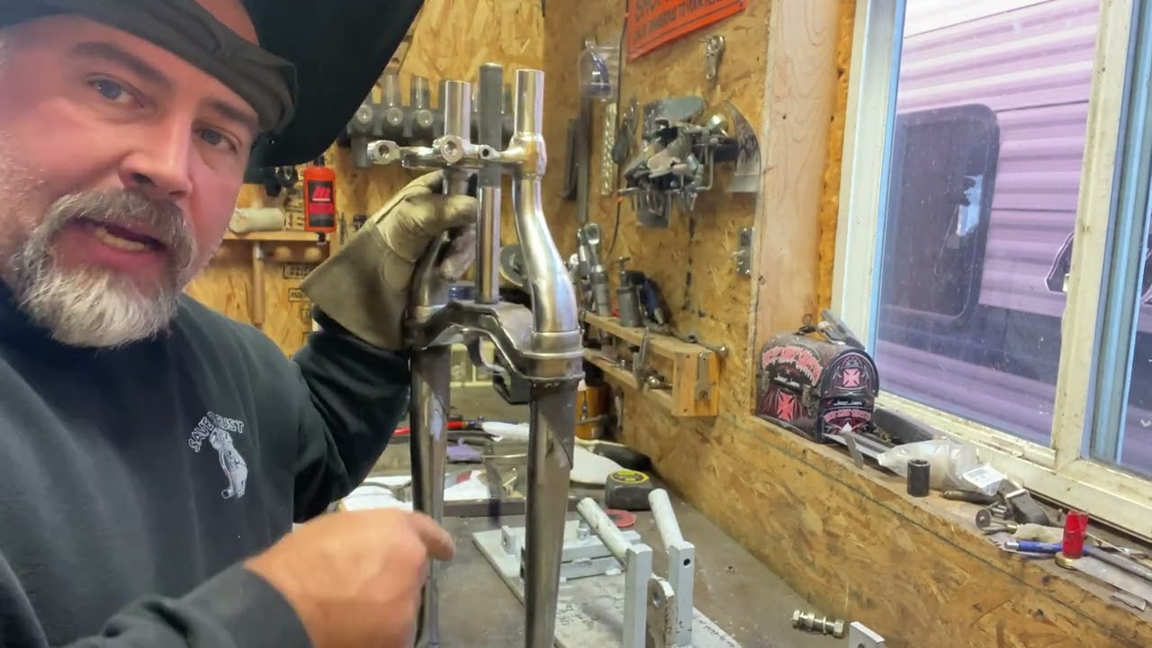 1940s Harley Springer Restoration/Repair #2 Part 3 From chopped and extended back to stock lenght.