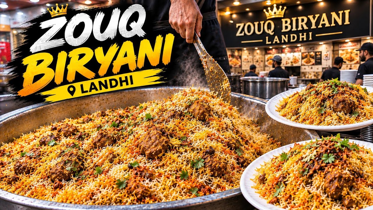 Biryani ka shoq hai tou Zouq biryani at landi no 6 | spicy biryani in town | Street food karachi