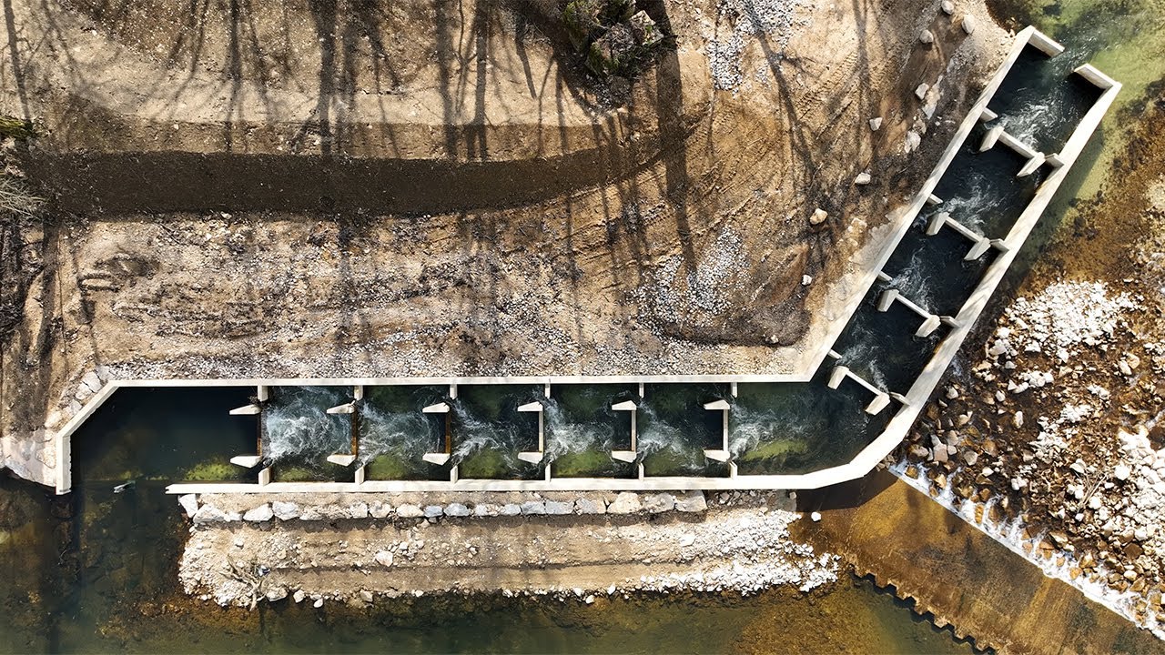 Construction d’une passe à poissons et restauration du barrage d'Orchamps (39700) sur le Doubs