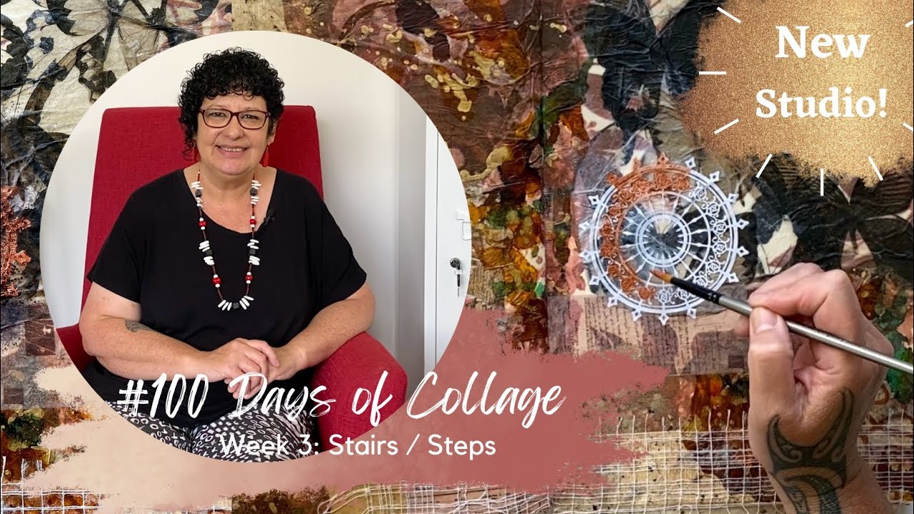 How To Create Amazing Collage Art With Handmade Textured Papers - 100 Days of Collage (Week 3: #15)