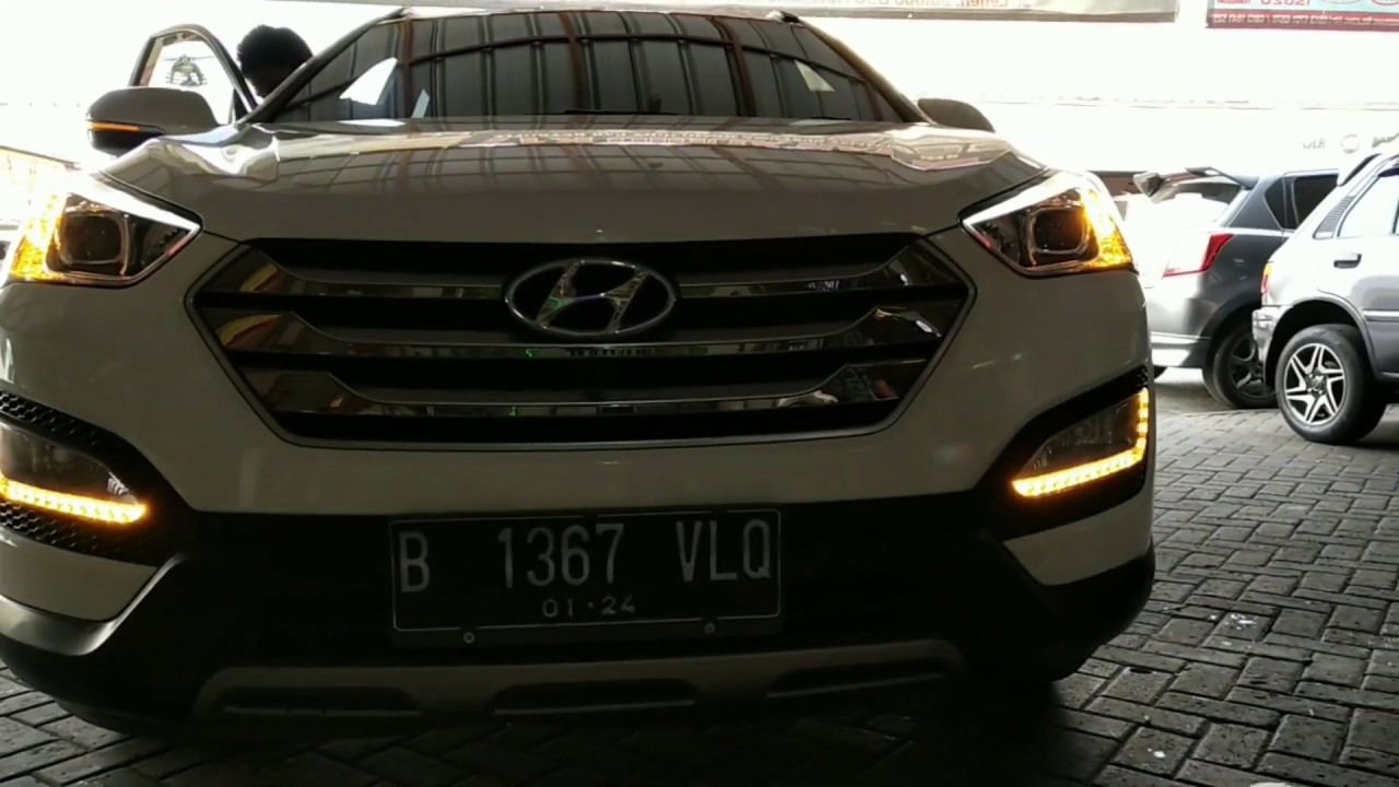 hyundai santafe repair DRL oem HEADLIGHT welcame light trunsignal