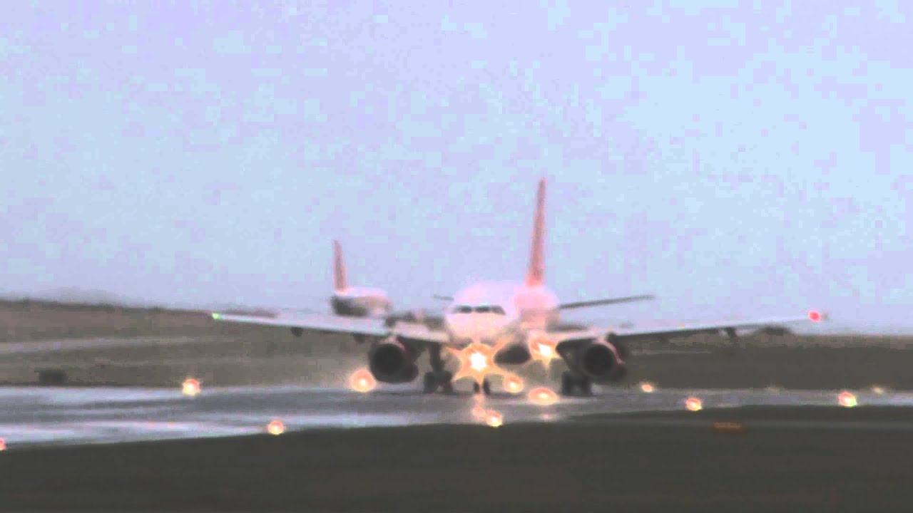 ✈ Rough Crosswind Landing | easyJet A319-111 | Isle of Man EGNS ✈
