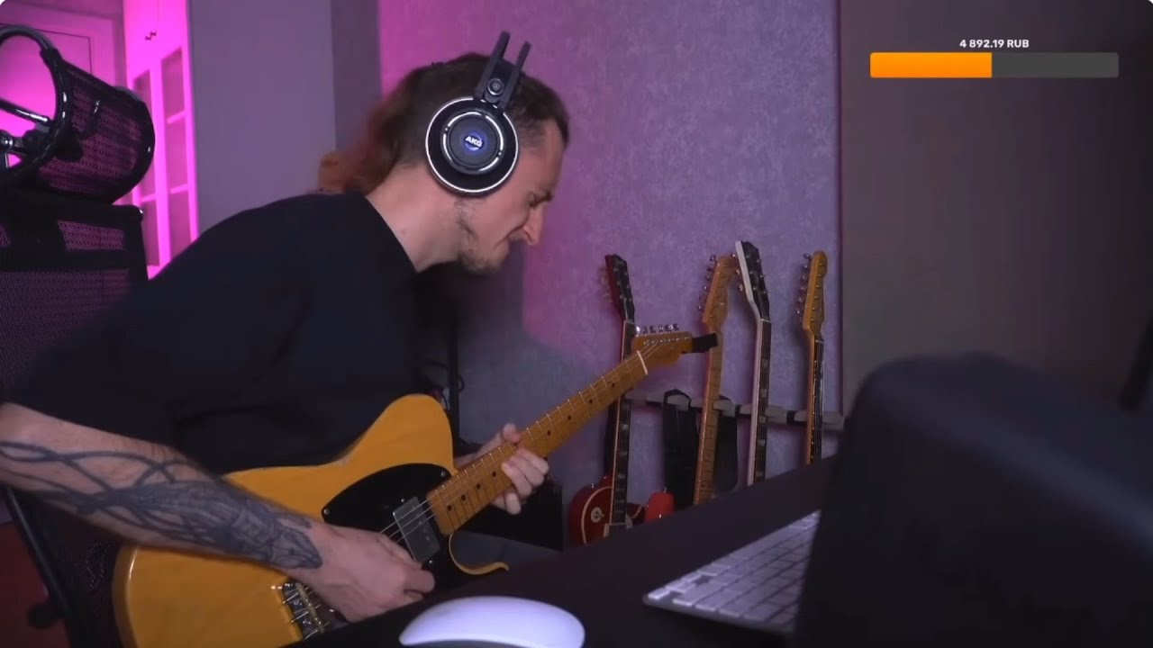 МУЗЫКА ТАК И ЛЬЁТСЯ! СЕРГЕЙ ГОЛОВИН ИГРАЕТ НАВОРОЧЕННЫЙ МЕТАЛ!