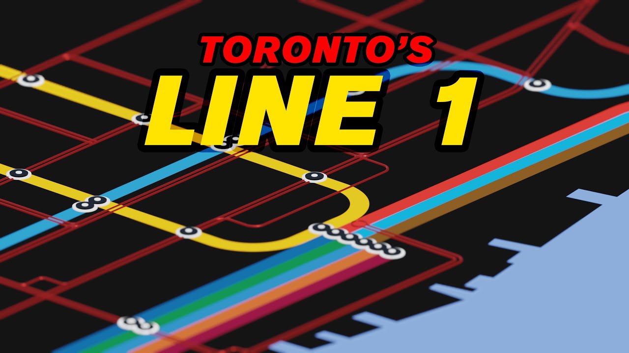 Geographically Accurate 3D Map of Toronto's LINE 1 Subway