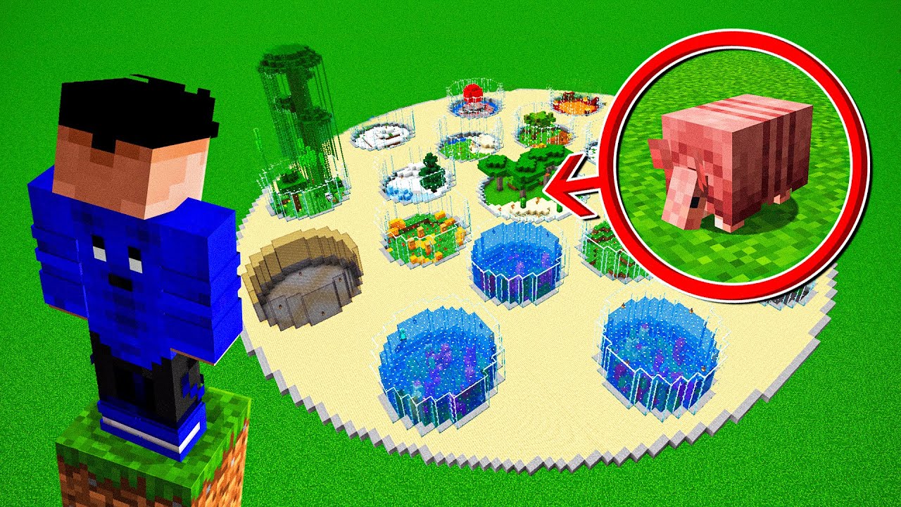 Fiz um ZOOLÓGICO para TODOS OS ANIMAIS do Minecraft Hardcore
