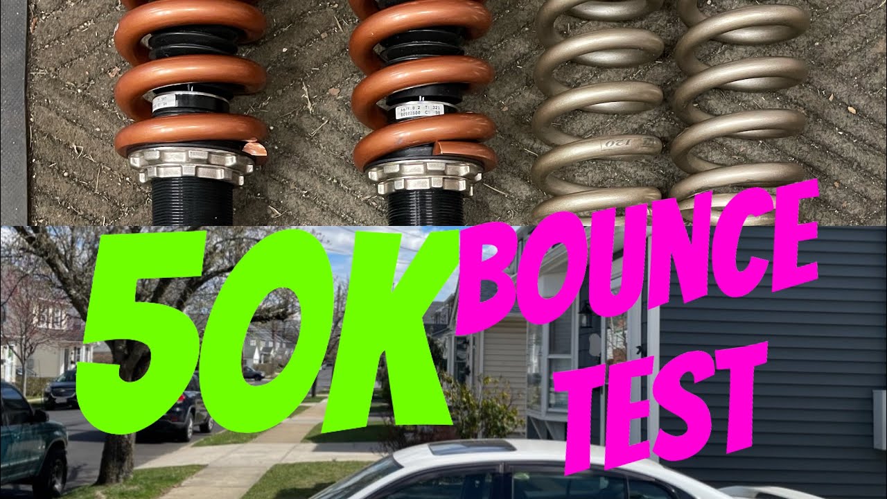 Bounce Test for 50k Swift springs installed on BC Racing coilovers