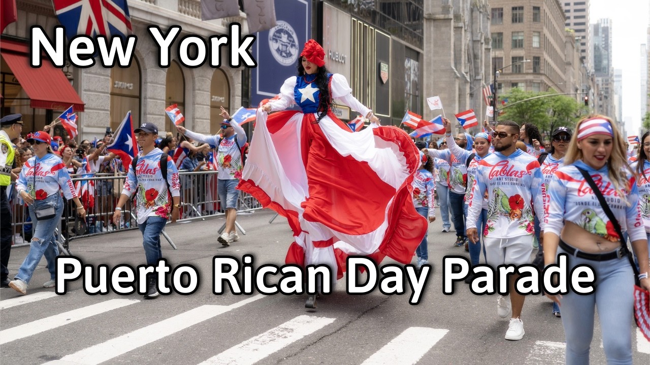 NYC National Puerto Rican Day Parade 2025 Desfile del Día Nacional de Puerto Rico | 4K