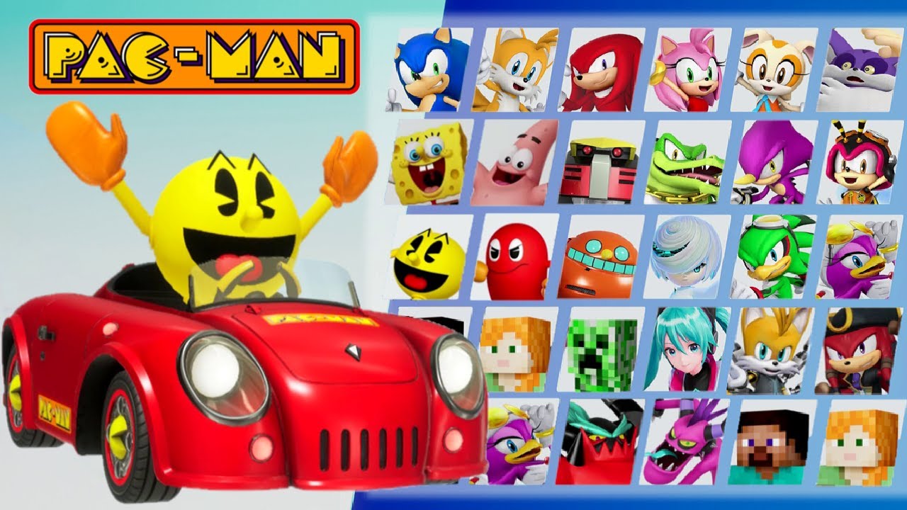 Pac-Man Characters & Pac-Village World Unlocked in Sonic Racing Crossworlds DLC