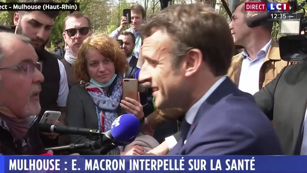 E. Macron interpellé sur la situation des hôpitaux