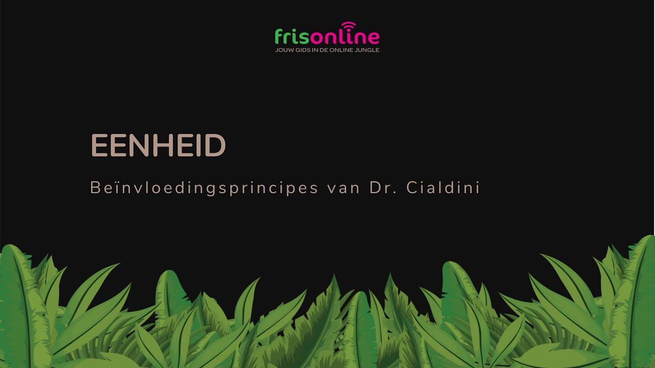 Meer online resultaat met be&iuml;nvloeding volgens Dr. Cialdini | Eenheid