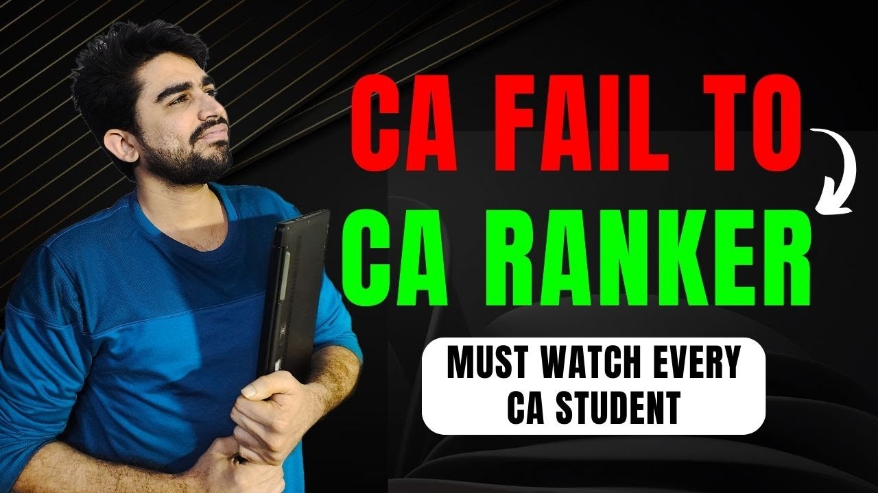 Journey of CA fail to CA Rank 🔥