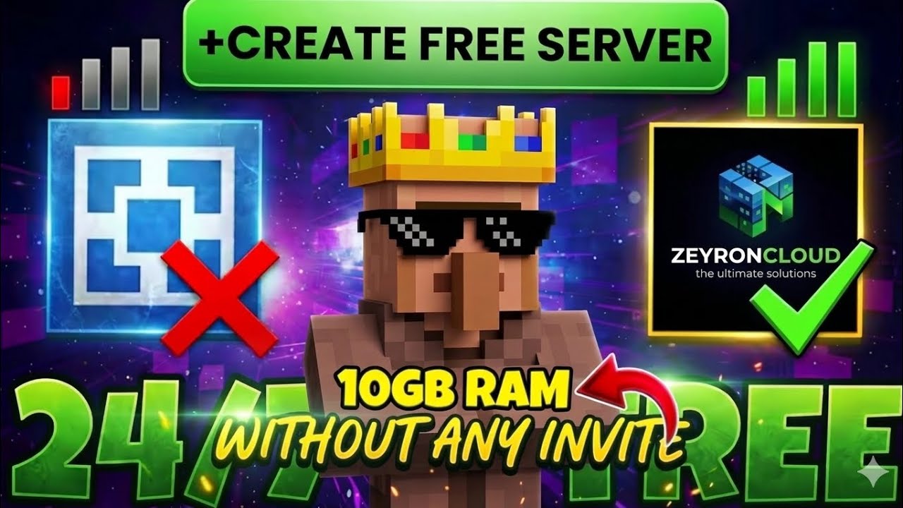 FREE 24/7 Minecraft Server Hosting 😱 | No Lag + Always Online