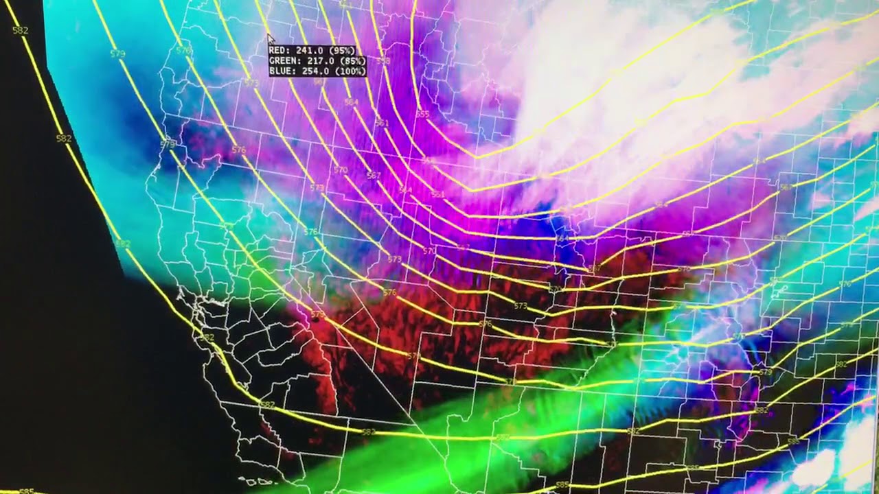 GOES16 Water Vapor Imagery 1:30AM