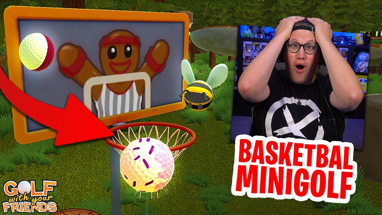 MINIGOLF MET EEN BASKETBALHOEPEL! 😟