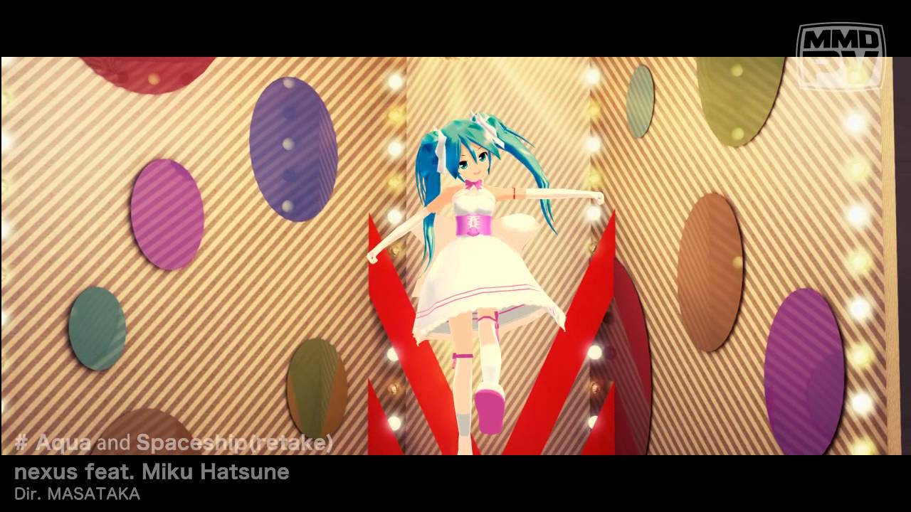 Miku Hatsune - Aqua and Spaceship(retake)