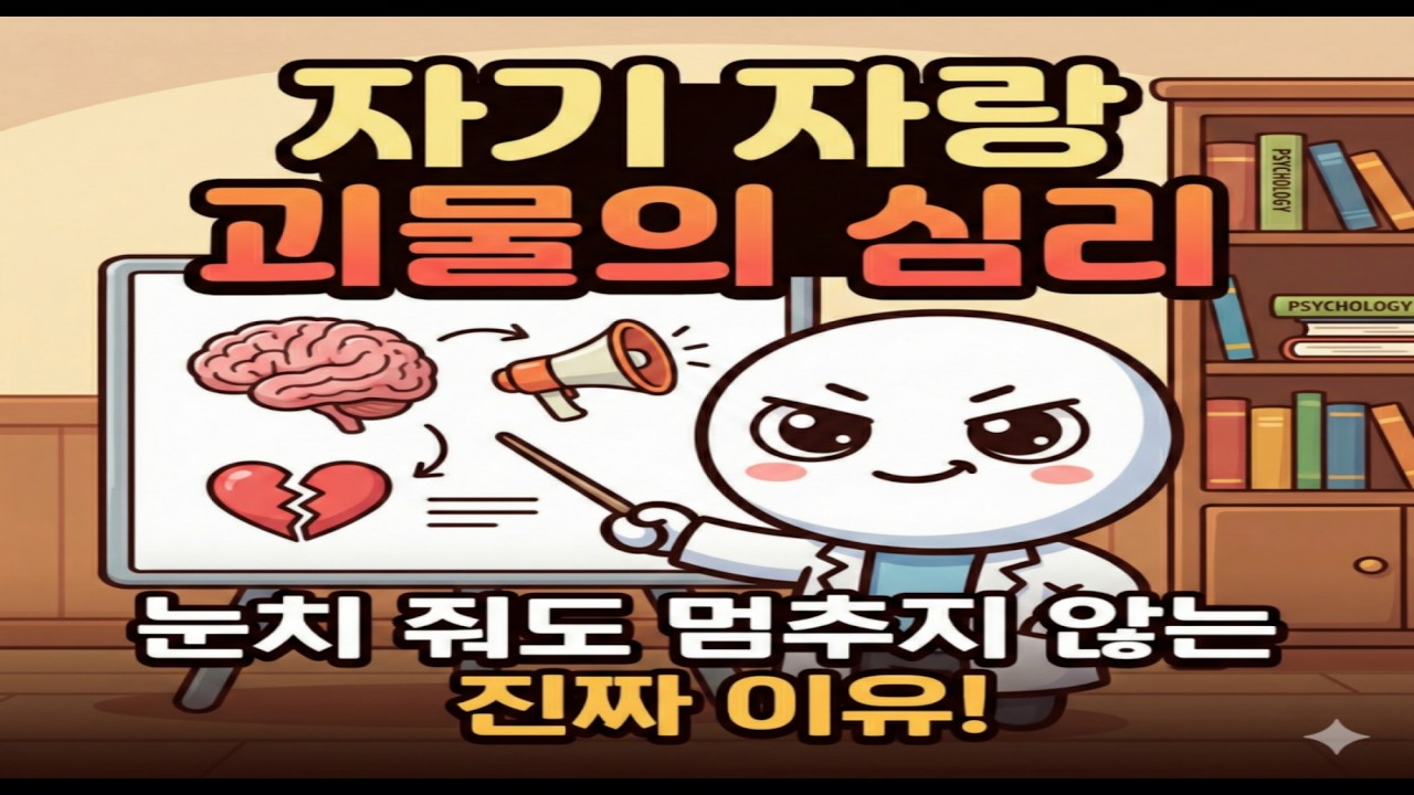 눈치 줘도 멈추지 않는 '자기 자랑 괴물', 사실은 이렇습니다
