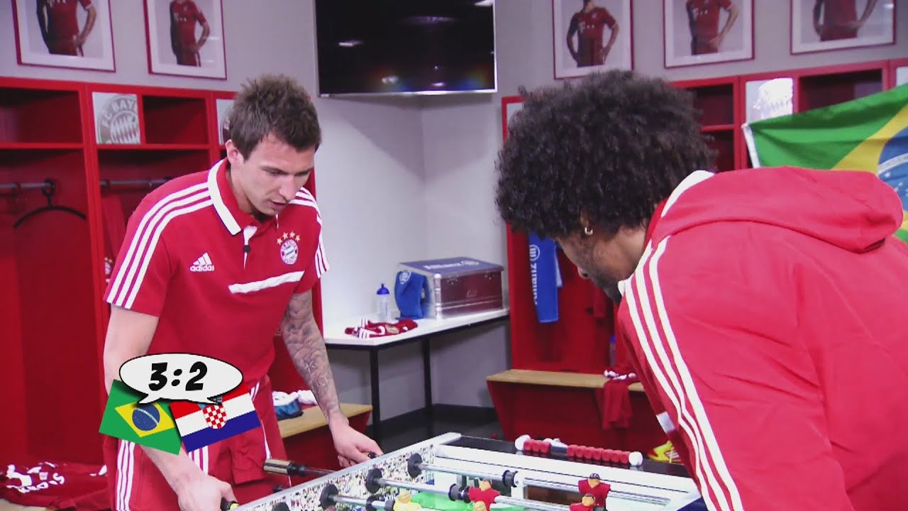 Mandzukic vs. Dante - Das witzigste und kurioseste Kicker-Duell (WM 2014 - Brasilien vs. Kroatien)