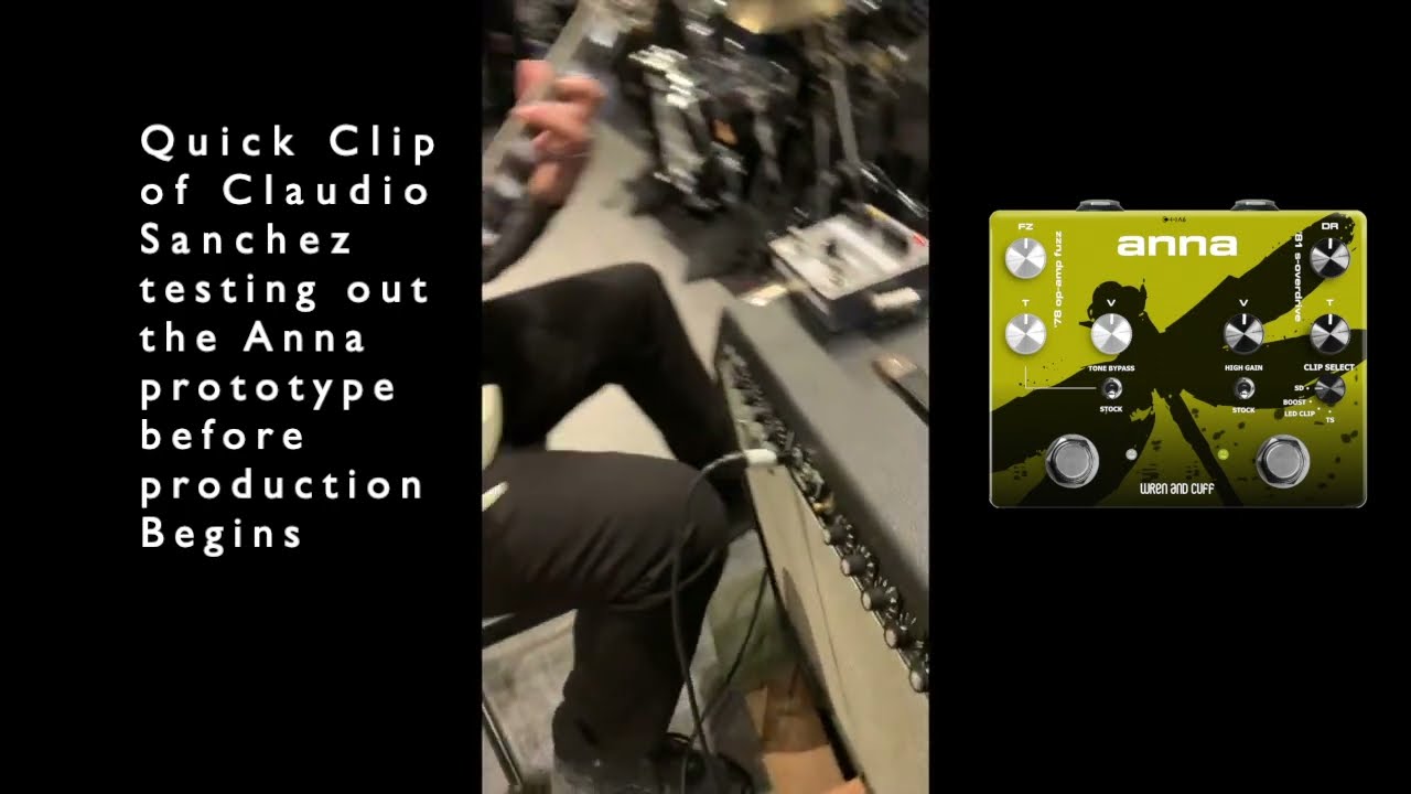 Claudio Sanchez Anna pedal proto testing