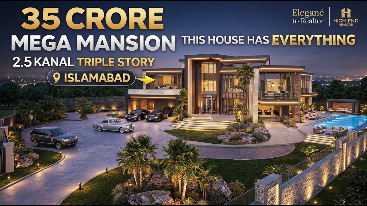 2.5 Kanal Ultra Luxury Mansion Tour | Cinema, Gym, Sauna | Bahria Town Islamabad