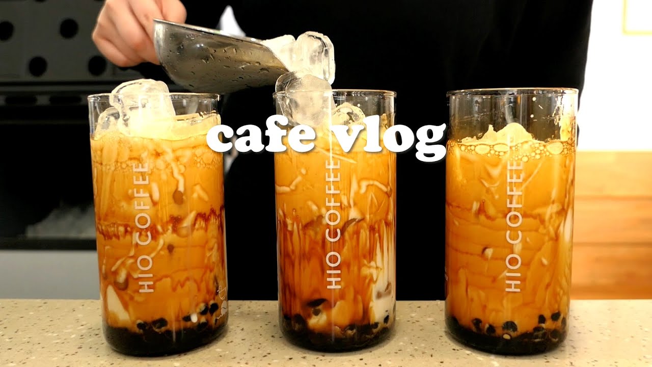 eng) 30mins cafe vlog | 🧋하이오커피 카페 브이로그 30분 모아보기🧋 | 카페 알바 브이로그 | 음료 제조 영상 | 카페 브이로그 | ASMR