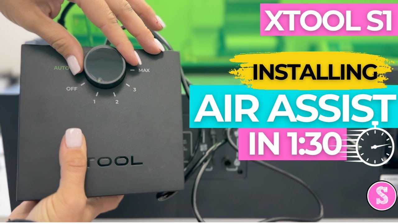 Как установить систему подачи воздуха xTool S1 менее чем за 2 минуты