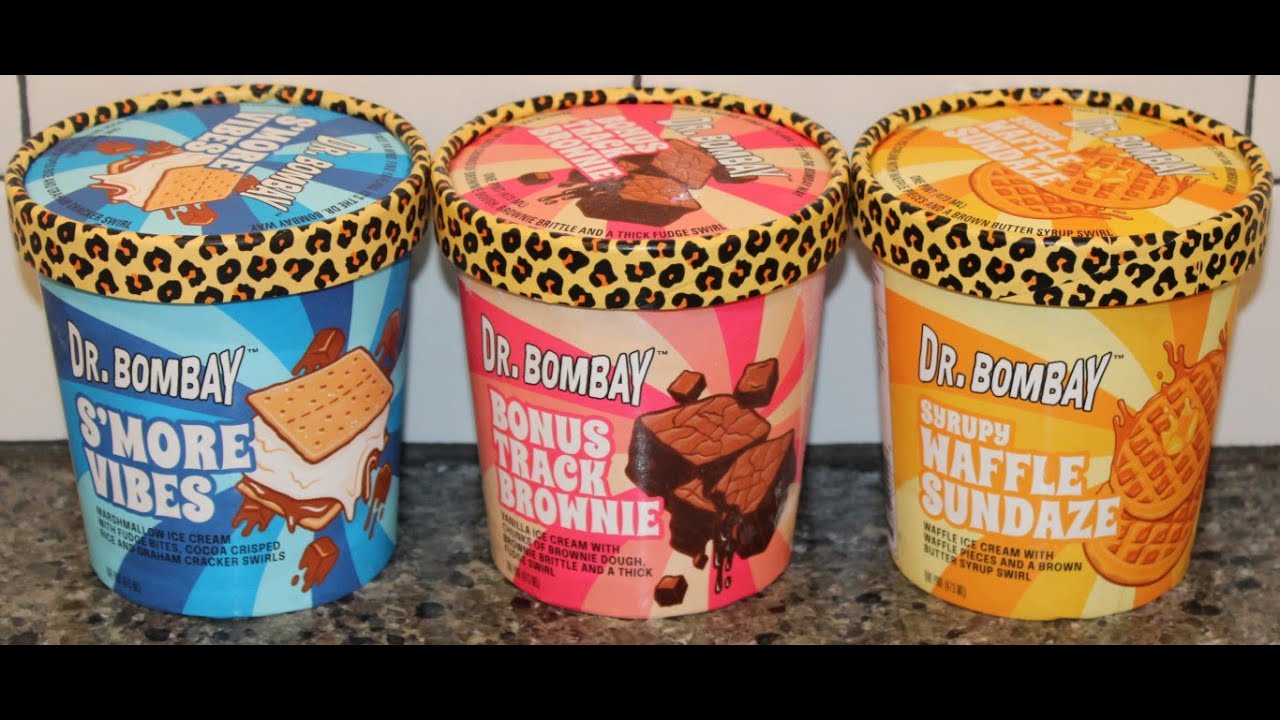 Dr. Bombay (Snoop Dogg) Ice Cream: S’more Vibes, Bonus Track Brownie, Syrupy Waffle Sundaze