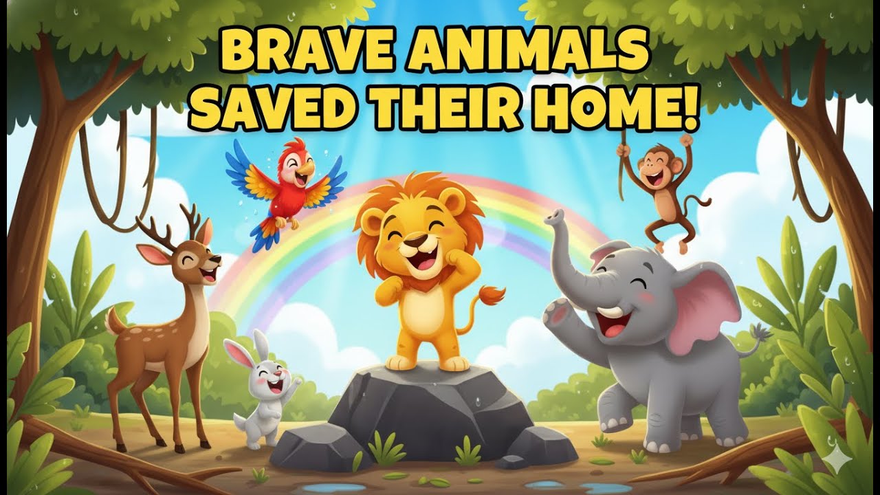 No Storm Can Defeat Unity | Kids Animated Bedtime Moral Story in English about Team Work & Courage