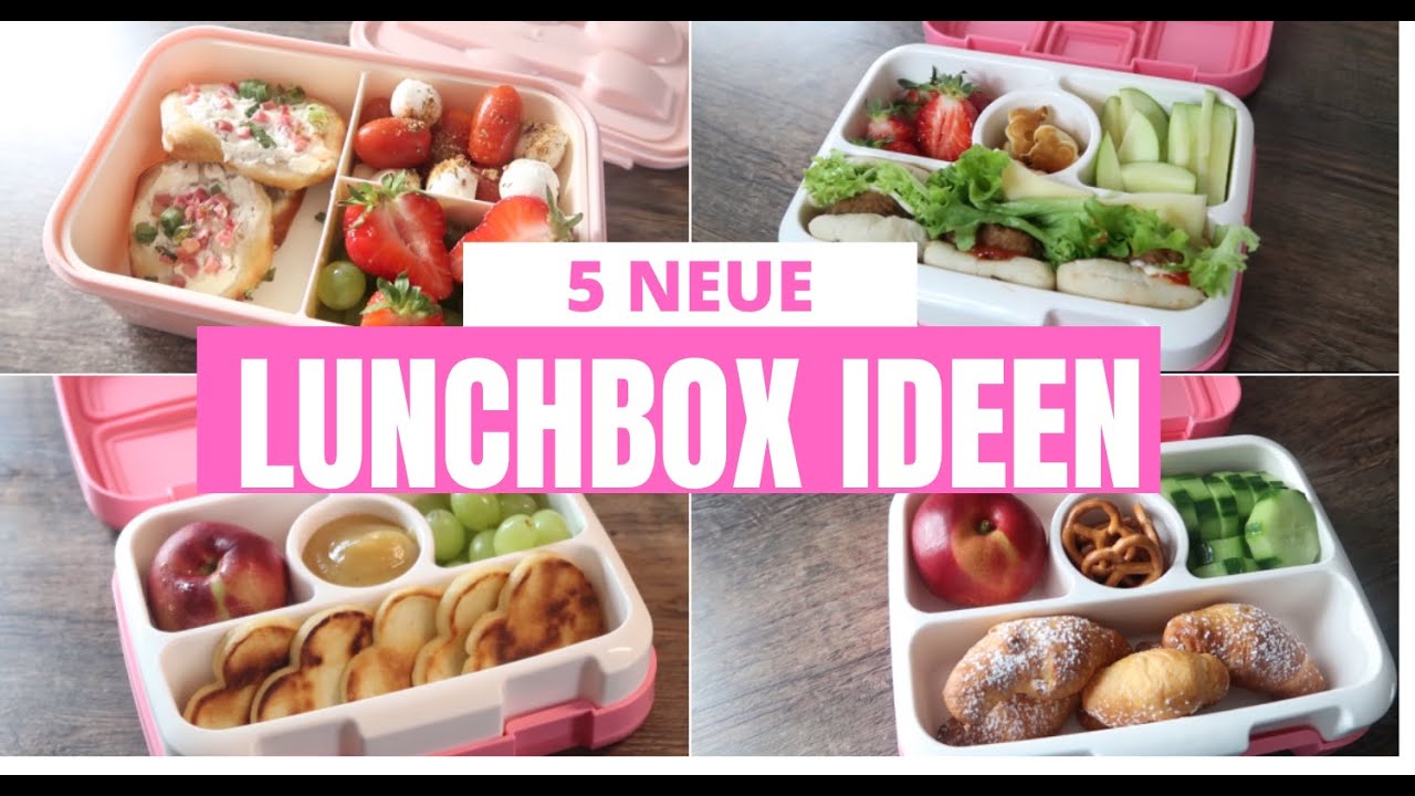 5 LECKERE LUNCHBOX IDEEN| FRÜHSTÜCKSIDEEN| SCHNELL & EINFACH| Fräulein Jasmin