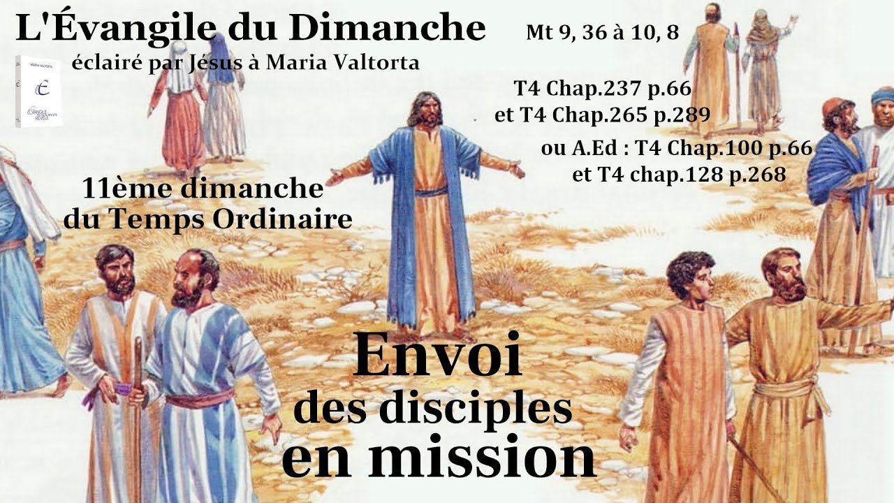 Évangile du dimanche selon Maria Valtorta – Envoi des disciples en mission