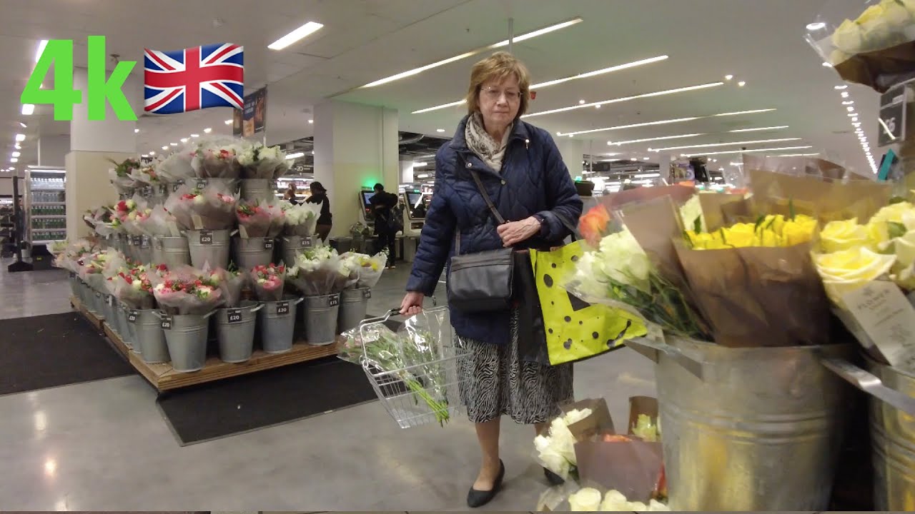 Shopping in stores, Lidl, m&S, etc and the surrounding markets in Bromley London England, enjoy it!