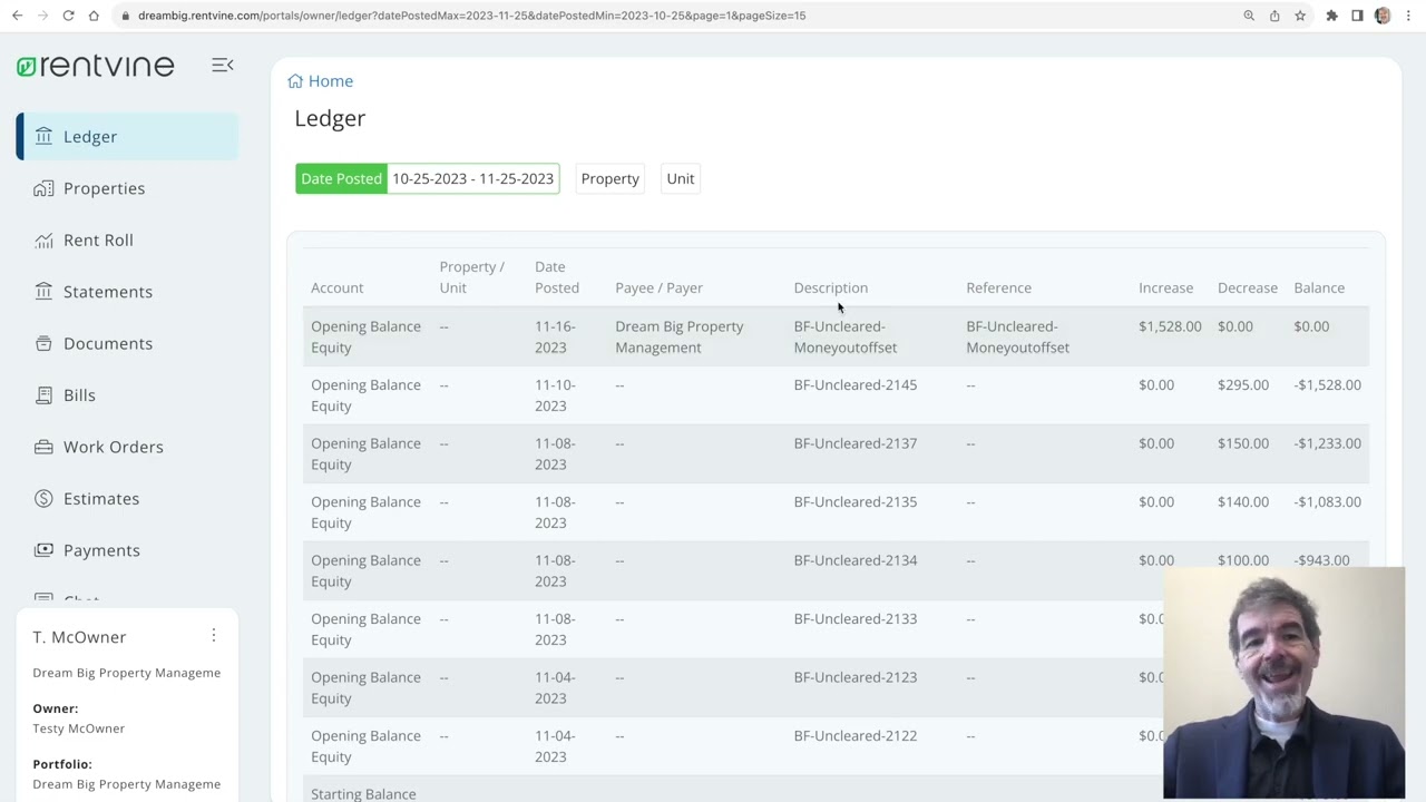 Dream Big Property Mgt - Investor Portal from Rentvine