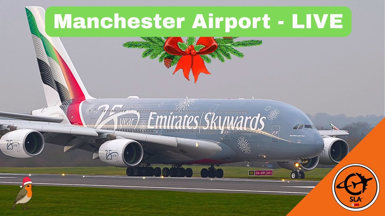 Manchester Airport  LIVE   |  Tue 23rd Dec '25   |  Manchester / Ringway / EGCC
