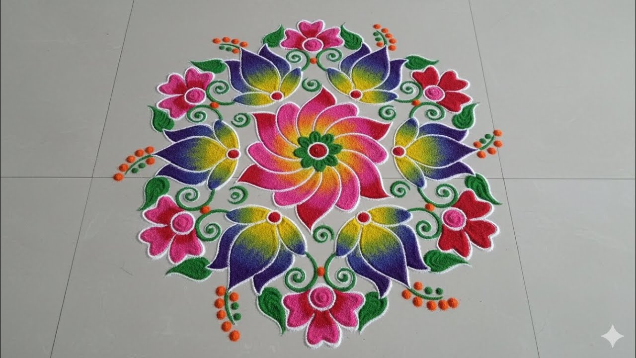 New Year and Sankranti Muggulu! 7*4 Dots Rangoli Designs ! Festival Rangoli!