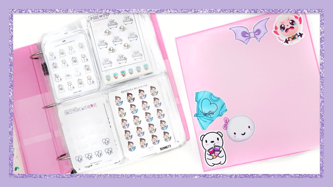 2020 Character Sticker Binder Organization!