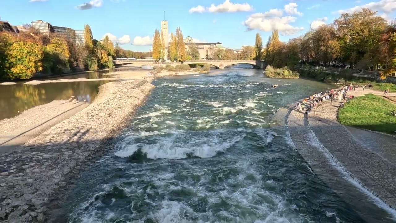 Reichenbachbrücke an der Isar in München