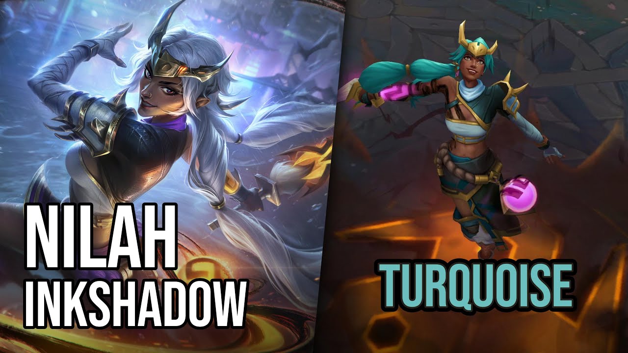 Turquoise Inkshadow Nilah Skin | League of Legends